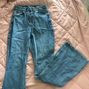 Social tourist ultra highhigh-rise flare jeans